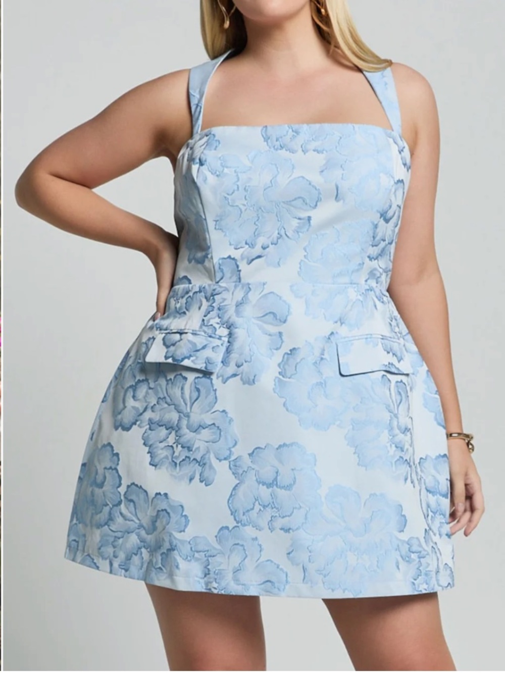 Showpo Kyra Mini Dress - A-line dress - Light blue